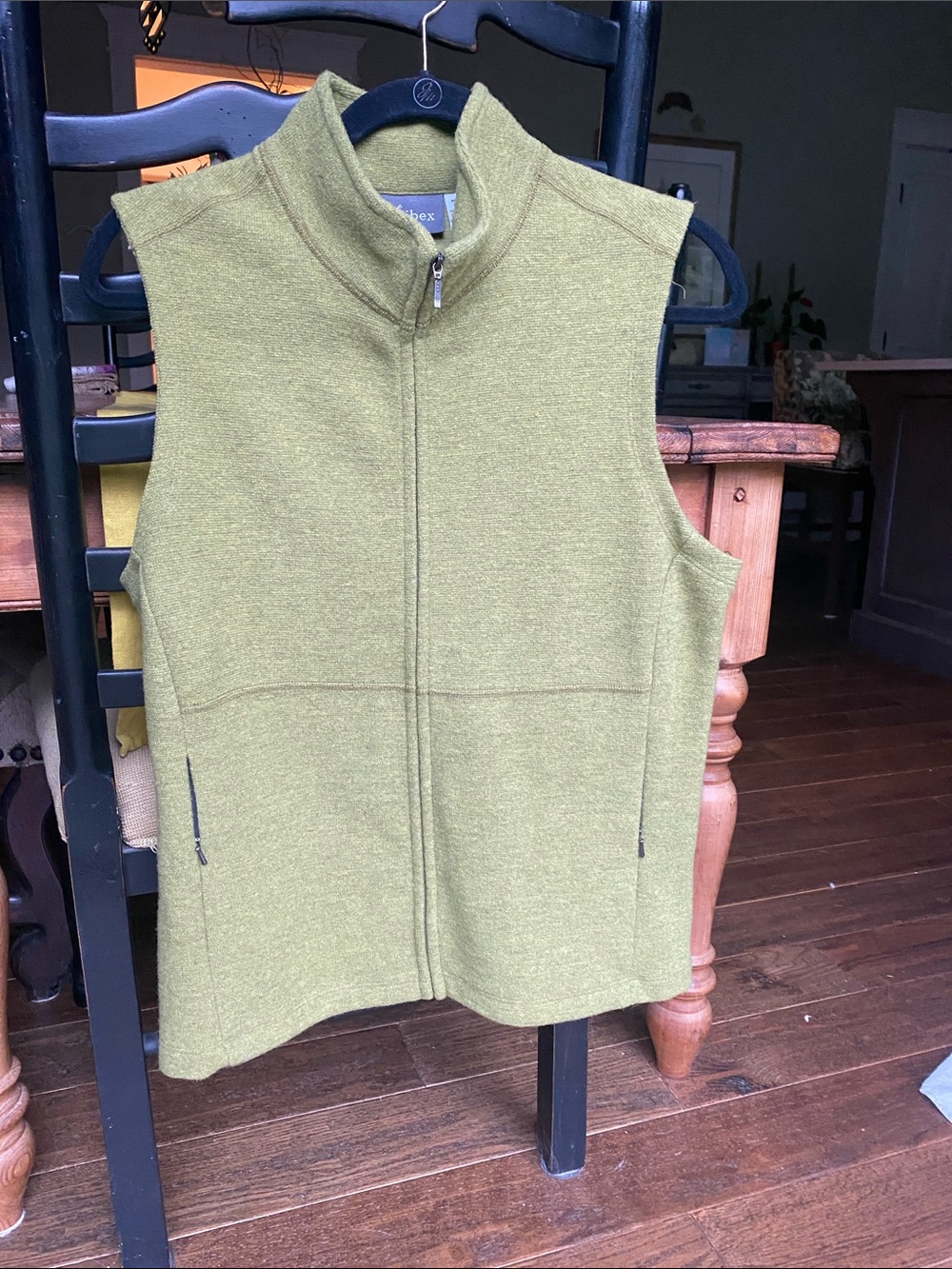 Ibex Merino Wool Vest Women’s Size L. Made in USA. EUC